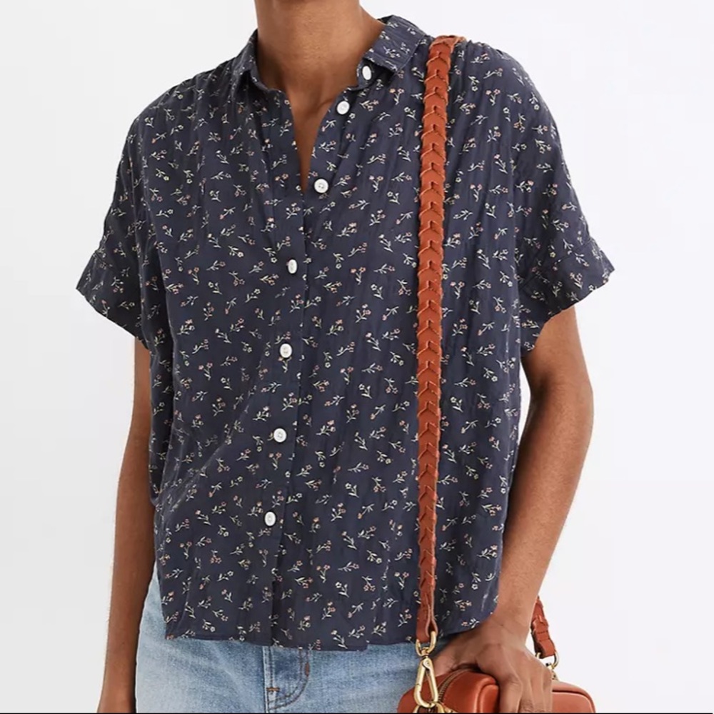 Madewell Hilltop Shirt in Adorable Ditsy, size M